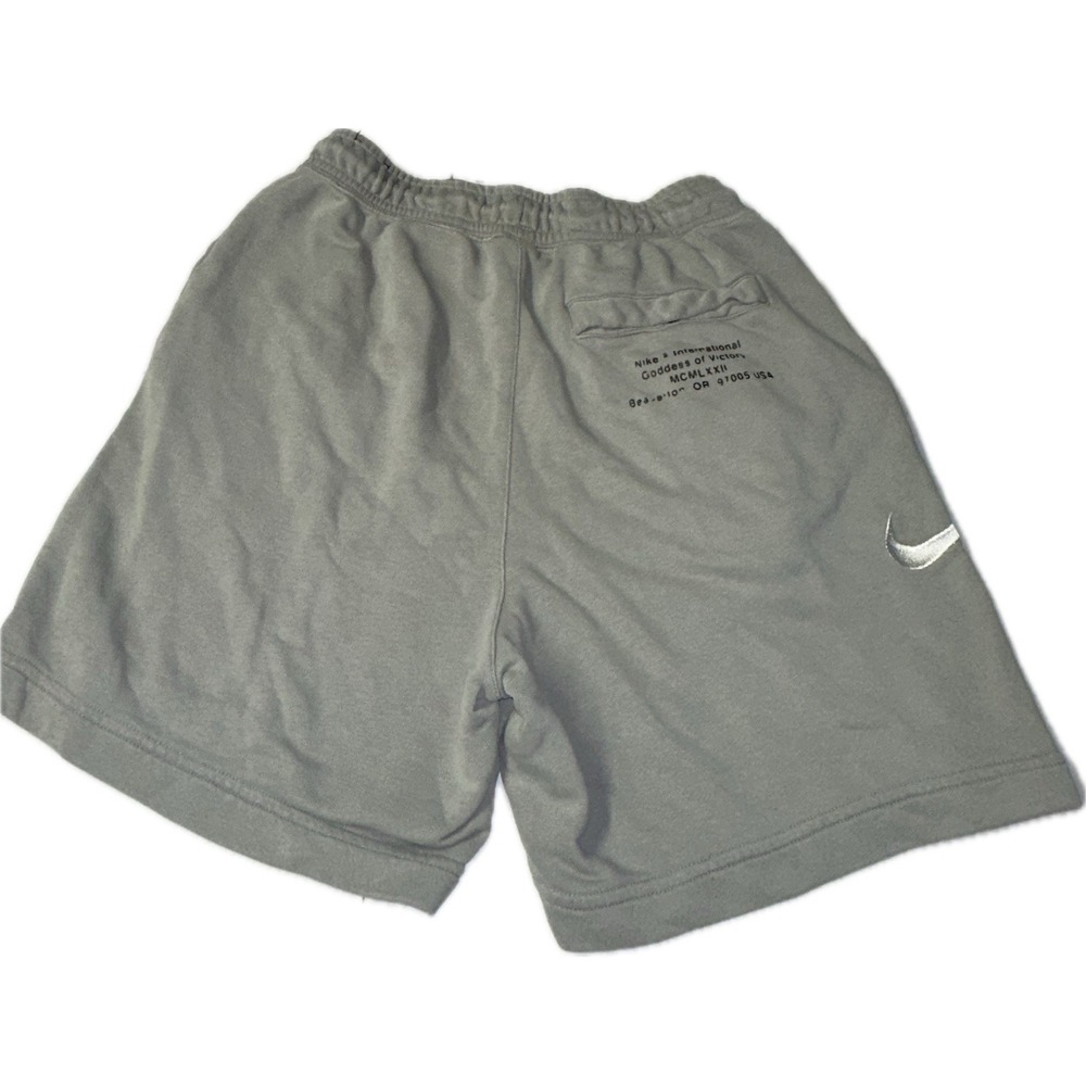 Nike Sportswear NSW Swoosh Logo Shorts French Terry Grey Small CJ4882-073 - Picture 4 of 5